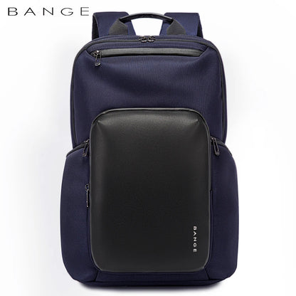 BANGE 2024 New Backpack Men Business Large Fashion Backpack School Expandable USB Bag Capacity15.6 Laptop Backpack Waterproof
