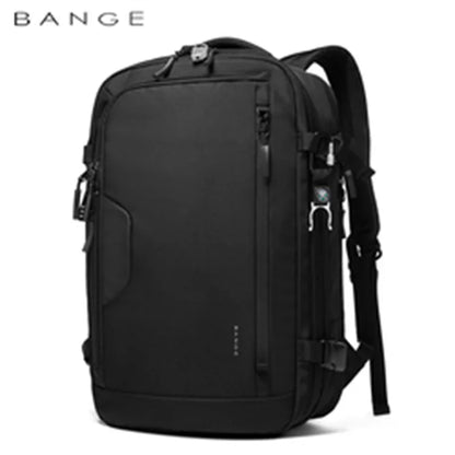 BANGE 22 inch Laptop Backpack 45L Expandable Large Capacity Travel Backpack Men Travel FAA Flight Approved Weekender Bag for Men