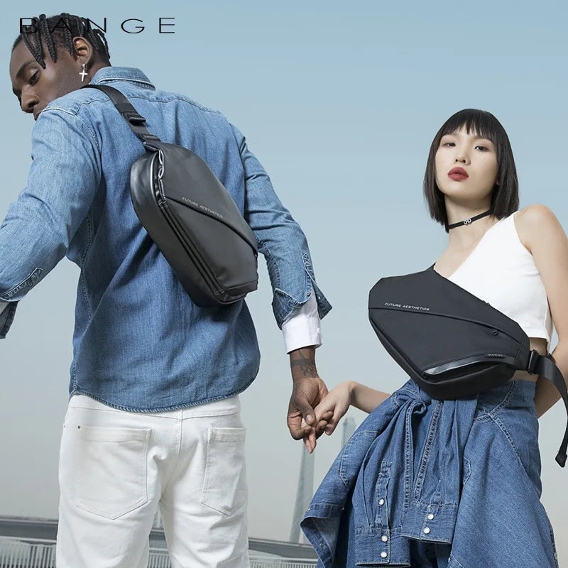 BANGE 9.7 inch iPad Chest Bag New Design  Shoulder Messenger Bags Waterproof Anti-stain Anti-theft Big Capacity Short Trip Pack