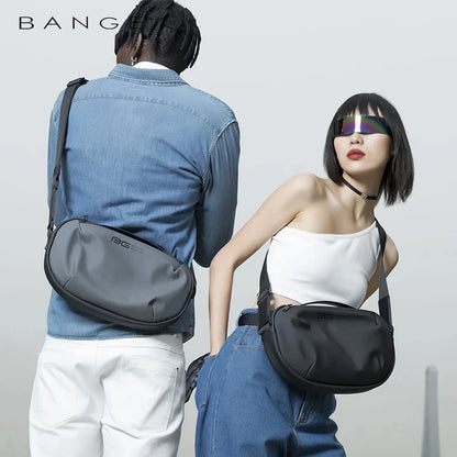 BANGE  Anti-theft Multifunction Crossbody Bag Shoulder Messenger Bags Male Waterproof Short Trip Chest Bag Pack for Women