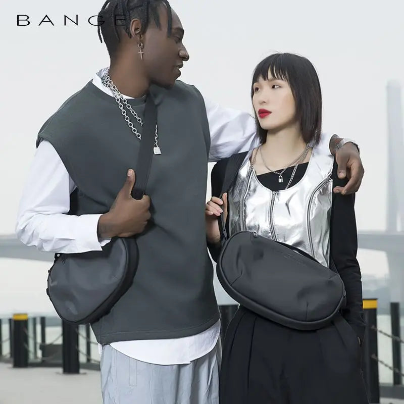 BANGE  Anti-theft Multifunction Crossbody Bag Shoulder Messenger Bags Male Waterproof Short Trip Chest Bag Pack for Women