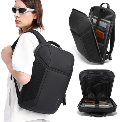BANGE Backpack 47x30x12 cabin Men's Backpack Large Capacity Simple Style Backpack Surface Waterproof with USB Charging Port