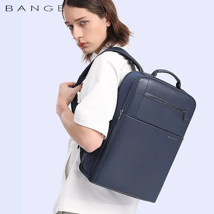 BANGE Business Backpack Men Fashion 15.6 in Laptop Backpack Work Man Bag Unisex Black Male Backpack Mochila Waterproof