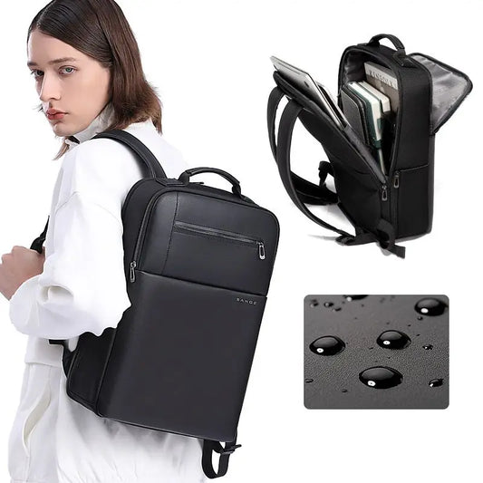 BANGE Business Backpack Men Fashion 15.6 in Laptop Backpack Work Man Bag Unisex Black Male Backpack Mochila Waterproof