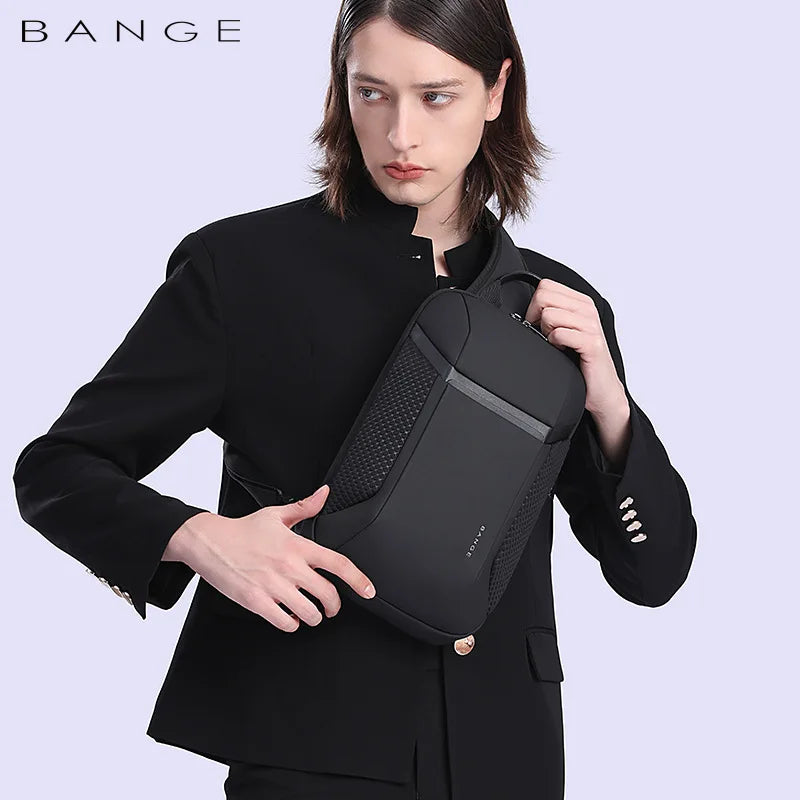 BANGE Chest Bag Men Multifunction Crossbody Bag Male Shoulder Messenger Bags Male Waterproof Short Trip Pack