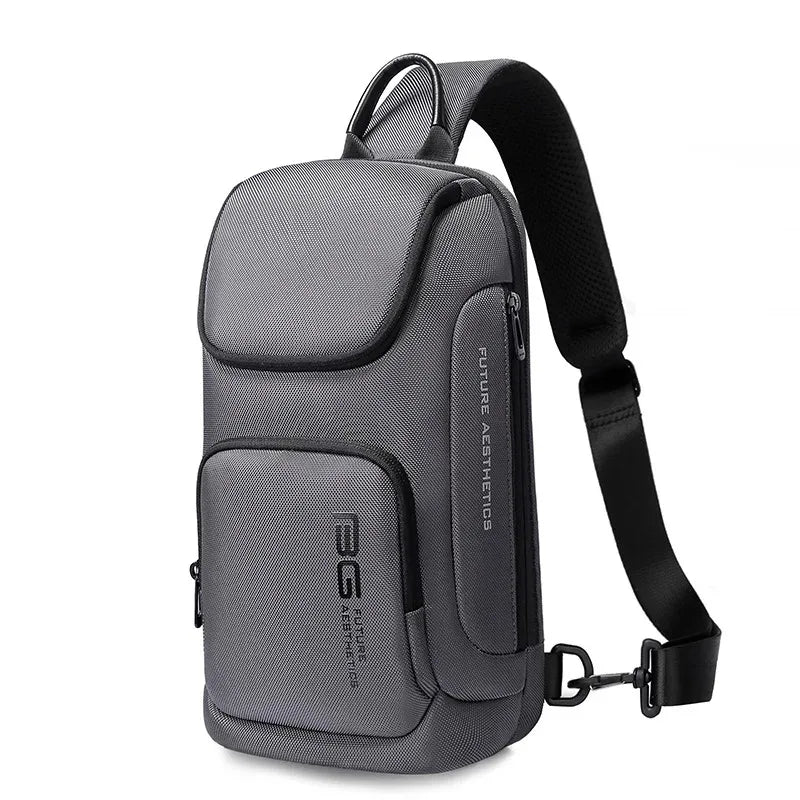 BANGE Crossbody Bag For Men Portable Waterproof Shoulder Messenger Bags Male Travel Short Trip Chest Bag Fit For 9.7 Inch iPad