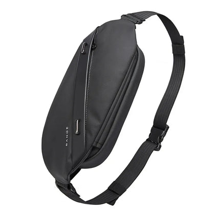 BANGE Crossbody Bag Men Big Capacity Waterproof Multifunction Shoulder Bag Male Sling Chest Bags For Waist Belt Matching