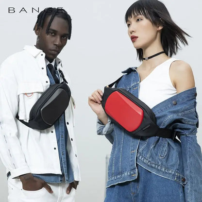 BANGE EVA Chest Bag Multifunction Crossbody Shoulder Messenger Bag Lightweight Anti-Theft Anti-stain Waterproof Short Trip Pack