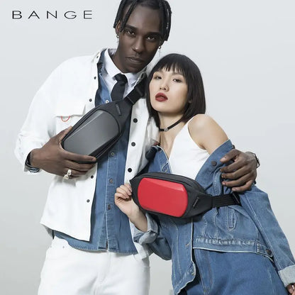 BANGE EVA Chest Bag Multifunction Crossbody Shoulder Messenger Bag Lightweight Anti-Theft Anti-stain Waterproof Short Trip Pack