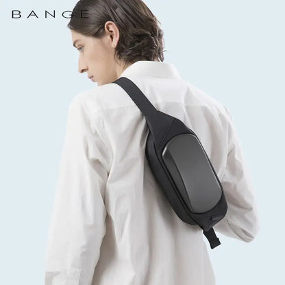 BANGE EVA Chest Bag Multifunction Crossbody Shoulder Messenger Bag Lightweight Anti-Theft Anti-stain Waterproof Short Trip Pack