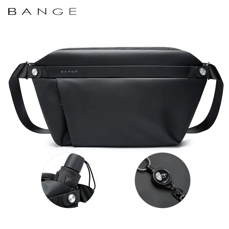 BANGE Fashion Multifunction Crossbody Bag Man Waterproof Travel Sling Messenger Pack Chest Bag large capacity shoulder bag