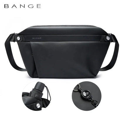 BANGE Fashion Multifunction Crossbody Bag Man Waterproof Travel Sling Messenger Pack Chest Bag large capacity shoulder bag