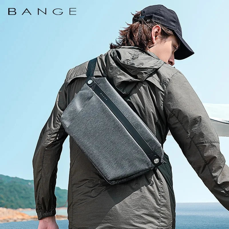 BANGE Fashion Multifunction Crossbody Bag Man Waterproof Travel Sling Messenger Pack Chest Bag large capacity shoulder bag