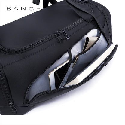 BANGE Gym bag  Backpack Shoes Backpack Waterproof Travel Sports Fitness Bags For Women Teenagers School Bagpack Rucksack