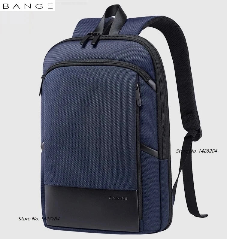 BANGE Laptop Waterproof 15.6" 17.3 Backpack Fashion Male Classic Fashion Travel Moto&Biker Light Scalable Shoulder Bags