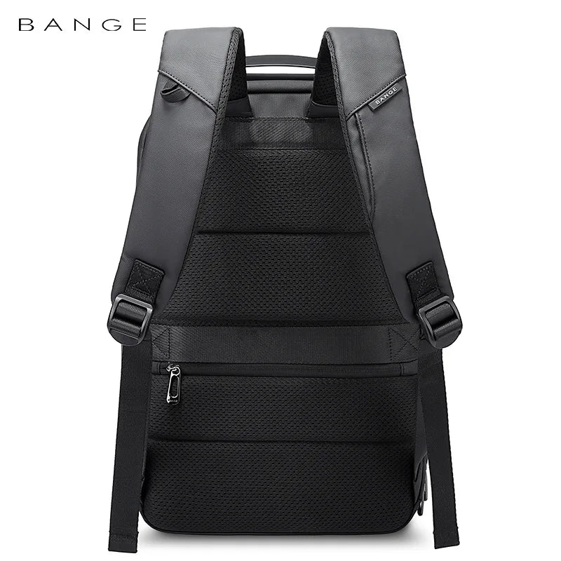BANGE  Men Backpack Fashion Waterproof School Travel Bag Backpack USB Business Backpacks Fit For 15.6 Inch Laptop