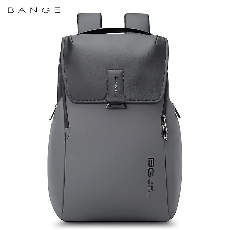 BANGE  Men Backpack Fashion Waterproof School Travel Bag Backpack USB Business Backpacks Fit For 15.6 Inch Laptop