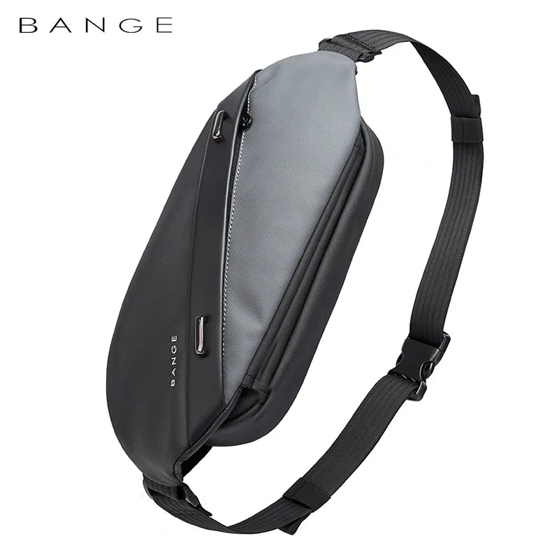 BANGE Men Chest Bag New Design Fashion Multifunction Waterproof Anti-stain Big Capacity Travel Portable Crossbody Bag Sling Bags