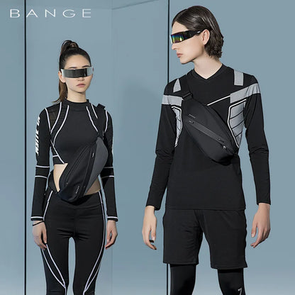 BANGE Men Chest Bag New Design Fashion Multifunction Waterproof Anti-stain Big Capacity Travel Portable Crossbody Bag Sling Bags