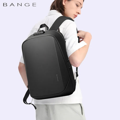 BANGE Men's Backpack Brand Laptop Backpack Anti-theft Waterproof School Backpacks USB Travel Bag Backpack Business Male 2023
