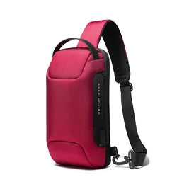 BANGE Men's Waterproof USB Oxford Crossbody Bag Anti-theft Shoulder Sling Bag Multifunction Travel Messenger Chest Pack For Male