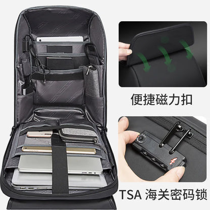 BANGE Mochila 15 Inch Laptop Backpacks USB Charging Backpack Men Travel Bag Water Repellent School Bags Male Mochila