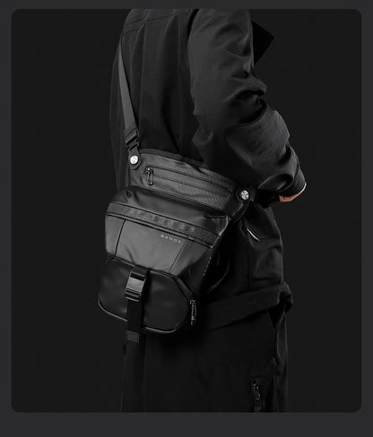 BANGE Motorcycle Riding waist bag Multifunctional crossbody bag Men's tactical outdoor leg bag Shoulder bag