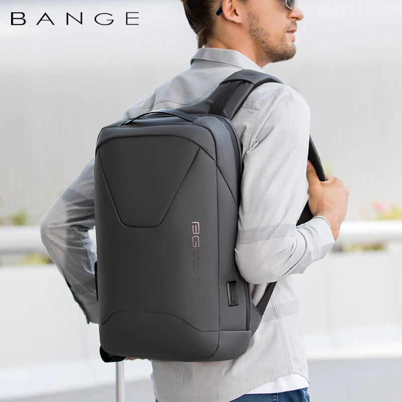 BANGE New Men Anti Theft Waterproof Laptop Backpack 15.6 Inch Daily Work Business Backpack School back pack mochila