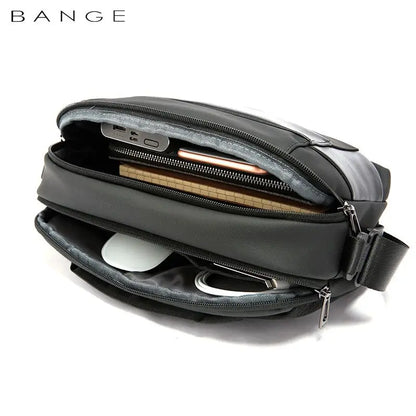 BANGE Nylon Men's Shoulder Bags  Business Man Bags 8.6 Briefcase Canvas Crossbody Bags Small Waterproof Bag High Quality