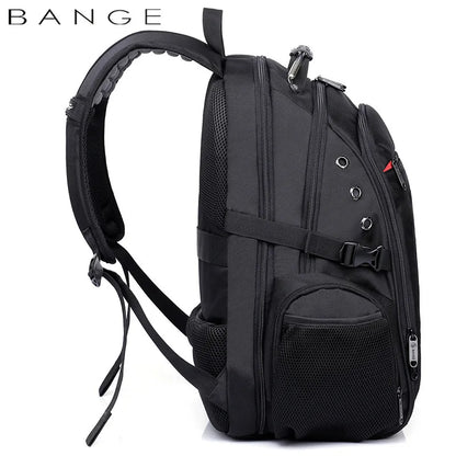 BANGE Oxford Organizer bag Backpack for Teenager Boy School Bag Camping Trave Bags with High Capacity Shoulder Bagpack