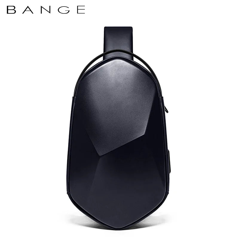 BANGE PC Design 3.0 USB Charging Crossbody Bag Shoulder Bags Male Waterproof Short Trip Chest Bag Pack for Men Sling Bag