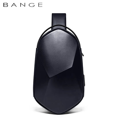 BANGE PC Design 3.0 USB Charging Crossbody Bag Shoulder Bags Male Waterproof Short Trip Chest Bag Pack for Men Sling Bag