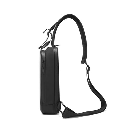 BANGE Shoulder Bags Male  USB Charging Crossbody Bags Men Anti Theft Chest Bag School Summer Short Trip Messengers Bag
