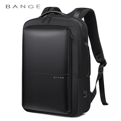 BANGE Travel Backpack Men Business Backpack School Expandable USB Bag Large Capacity 17.3 Laptop Waterproof Fashion Backpack