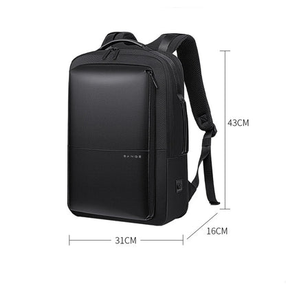 BANGE Travel Backpack Men Business Backpack School Expandable USB Bag Large Capacity 17.3 Laptop Waterproof Fashion Backpack