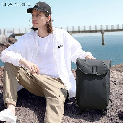 BANGE Unique Men Anti theft Waterproof Laptop Backpack 15.6 Inch Daily Work Business Backpack School back pack mochila for women