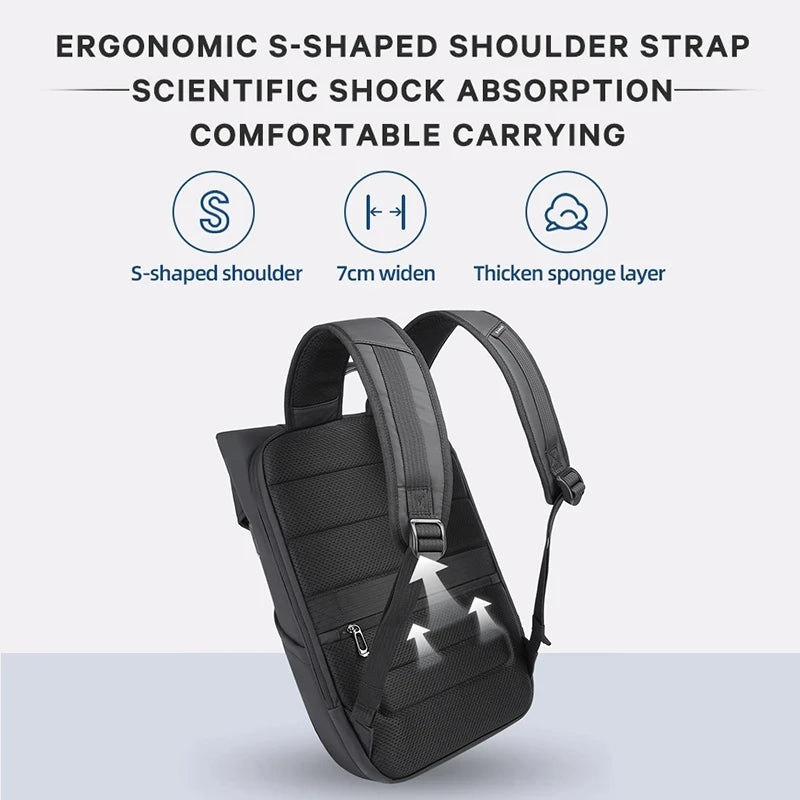 BANGE Unique Men Anti theft Waterproof Laptop Backpack 15.6 Inch Daily Work Business Backpack School back pack mochila for women