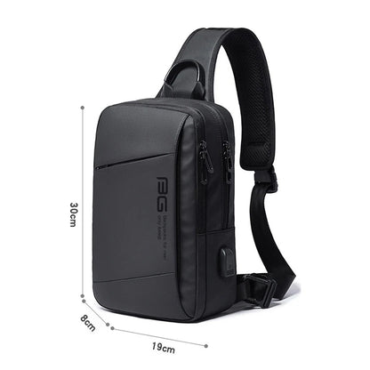 BANGE Upgrade Travel Leisure Messenger Shoulder Bag Men And Women With The Same Chest Bag USB Charging Bag