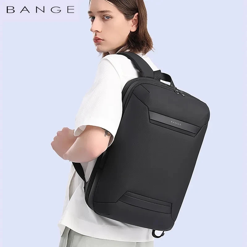 BANGE Waterproof Multi-Use Laptop Backpack For 15.6" Inch USB Charging Shockproof Business Briefcase Shoulder Bag For Man Women