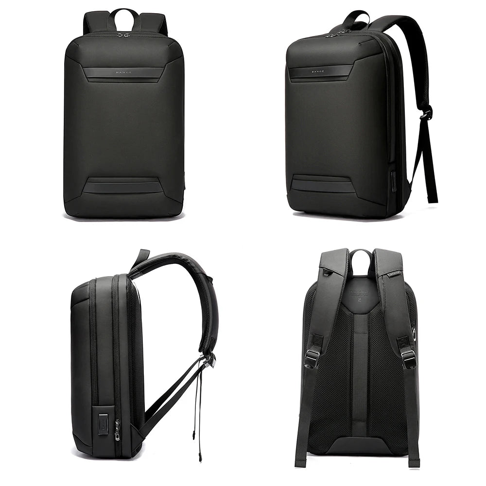 BANGE Waterproof Multi-Use Laptop Backpack For 15.6" Inch USB Charging Shockproof Business Briefcase Shoulder Bag For Man Women