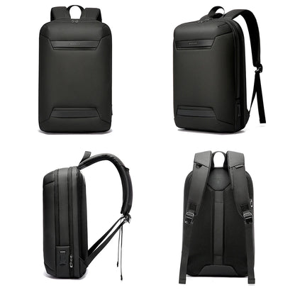 BANGE Waterproof Multi-Use Laptop Backpack For 15.6" Inch USB Charging Shockproof Business Briefcase Shoulder Bag For Man Women
