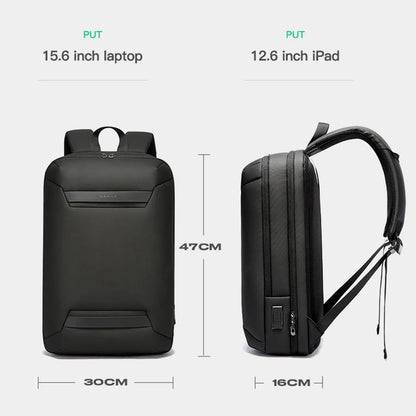 BANGE Waterproof Multi-Use Laptop Backpack For 15.6" Inch USB Charging Shockproof Business Briefcase Shoulder Bag For Man Women