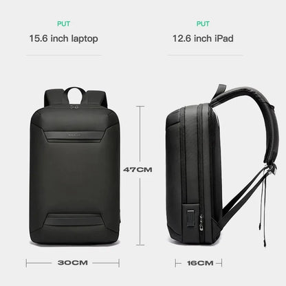 BANGE Waterproof Multi-Use Laptop Backpack For 15.6" Inch USB Charging Shockproof Business Briefcase Shoulder Bag For Man Women