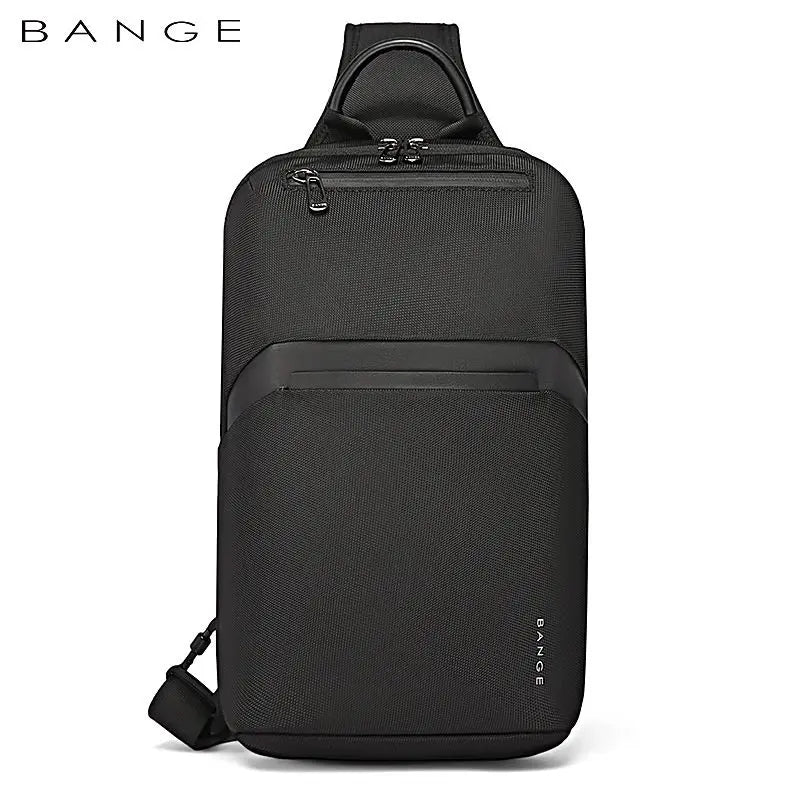BANGE shoulder bag  Men's Oxford Crossbody Bag Anti-theft Shoulder Bags Short Trip Messenger USB Charging Chest Bag Pack