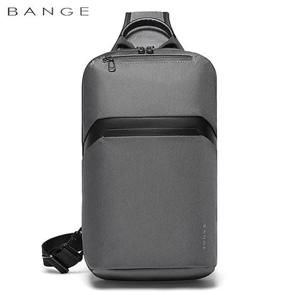 BANGE shoulder bag  Men's Oxford Crossbody Bag Anti-theft Shoulder Bags Short Trip Messenger USB Charging Chest Bag Pack