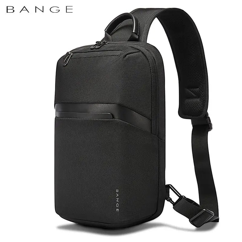 BANGE shoulder bag  Men's Oxford Crossbody Bag Anti-theft Shoulder Bags Short Trip Messenger USB Charging Chest Bag Pack