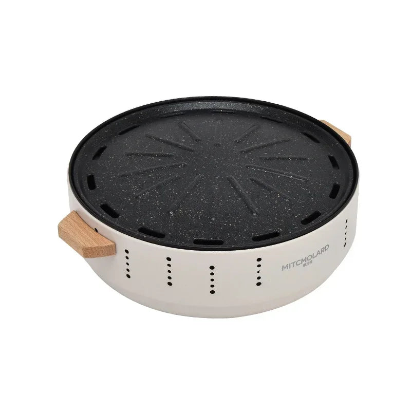 BBQ Grill Portable Charcoal Barbecue Korean Style Barbecue Camping Grill Suitable for Outdoor Camping Home and Cooking Tea