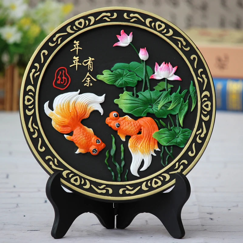 BEST GIFT Removal formaldehyde Purify air - business gift - Bamboo charcoal Auspicious gold fishes decoration Sculpture