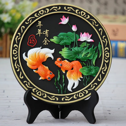 BEST GIFT Removal formaldehyde Purify air - business gift - Bamboo charcoal Auspicious gold fishes decoration Sculpture