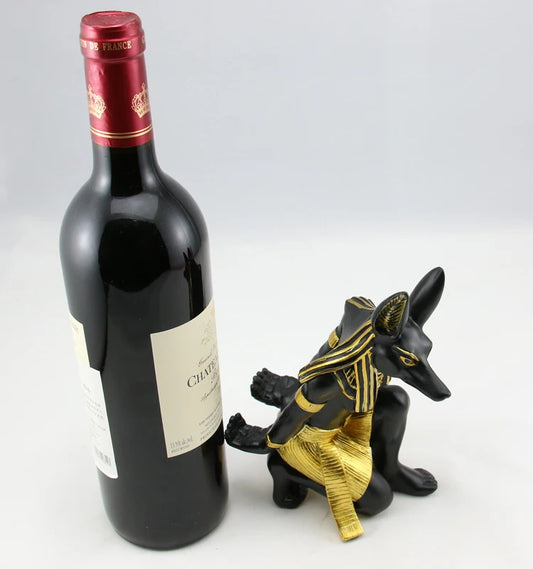 BEST GIFT - TOP COOL Egyptian mythology supplies # home good decorative art - Egypt Anubis wolf GOD Wine Rack art statue